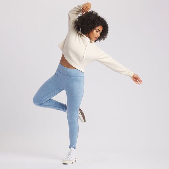 Feat Solace Leggings Heather Charcoal Gray High Rise Large - Picture 2 of 10